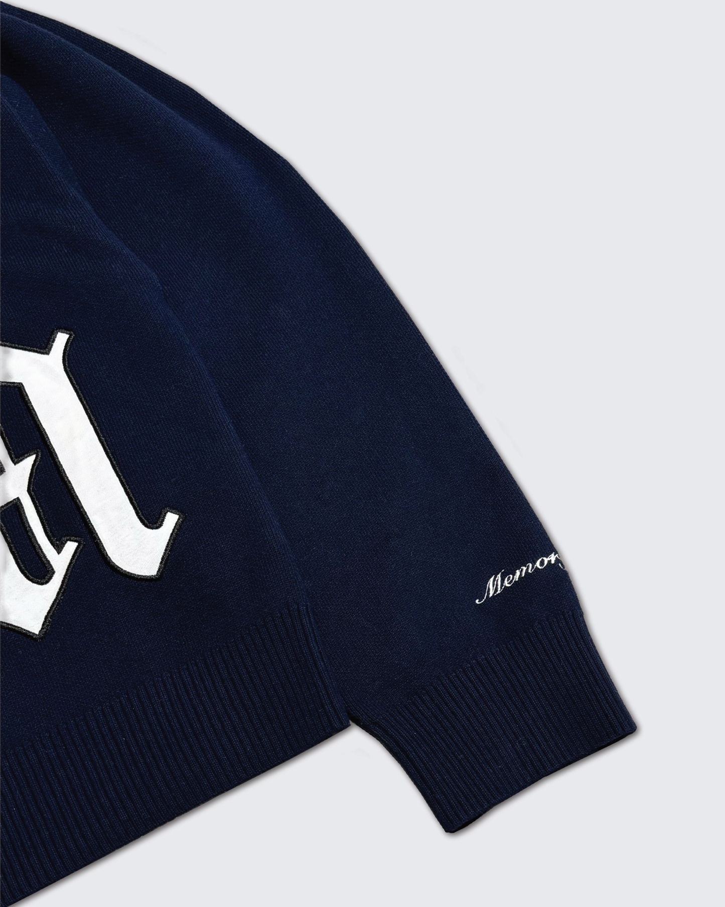 Navy Baseball Cardigan